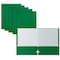 Better Office Products 2 Pocket Paper Folders Portfolio, Letter Size, Green, 50PK 80128 - alternate 1